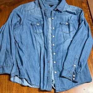 Torrid Blue Denim Button-Up Shirt